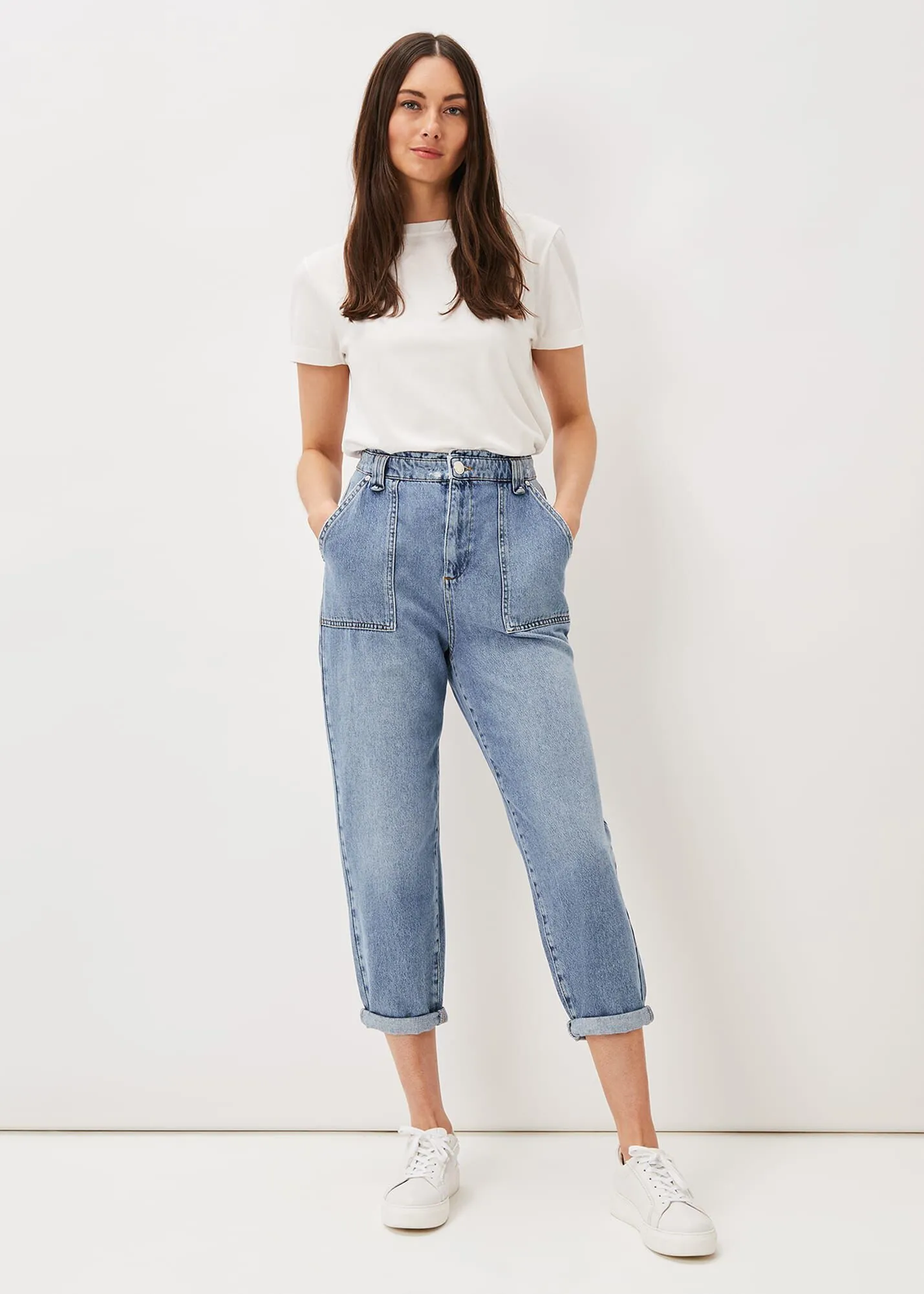 Nadina Paper Bag Waist Jean