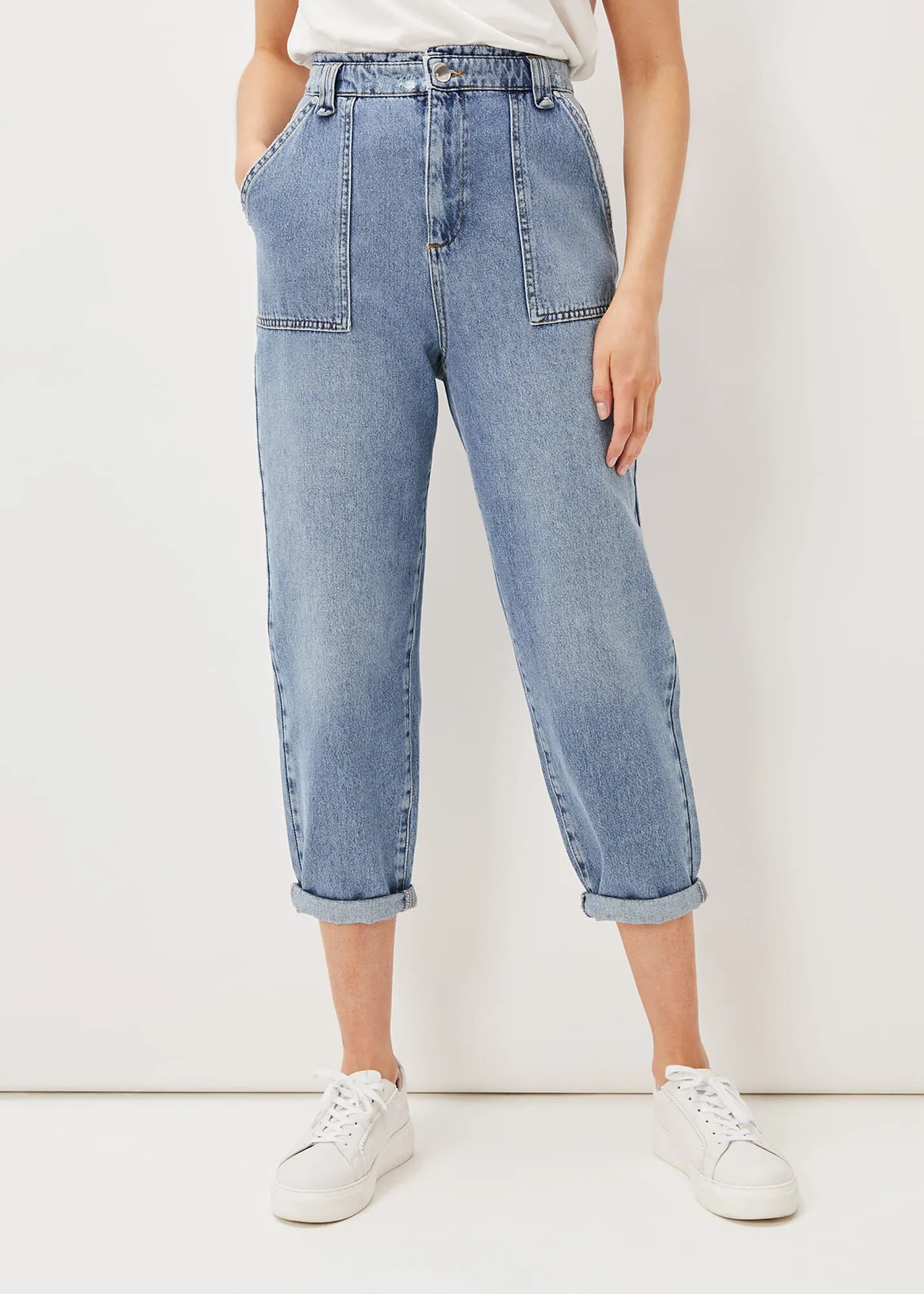 Nadina Paper Bag Waist Jean