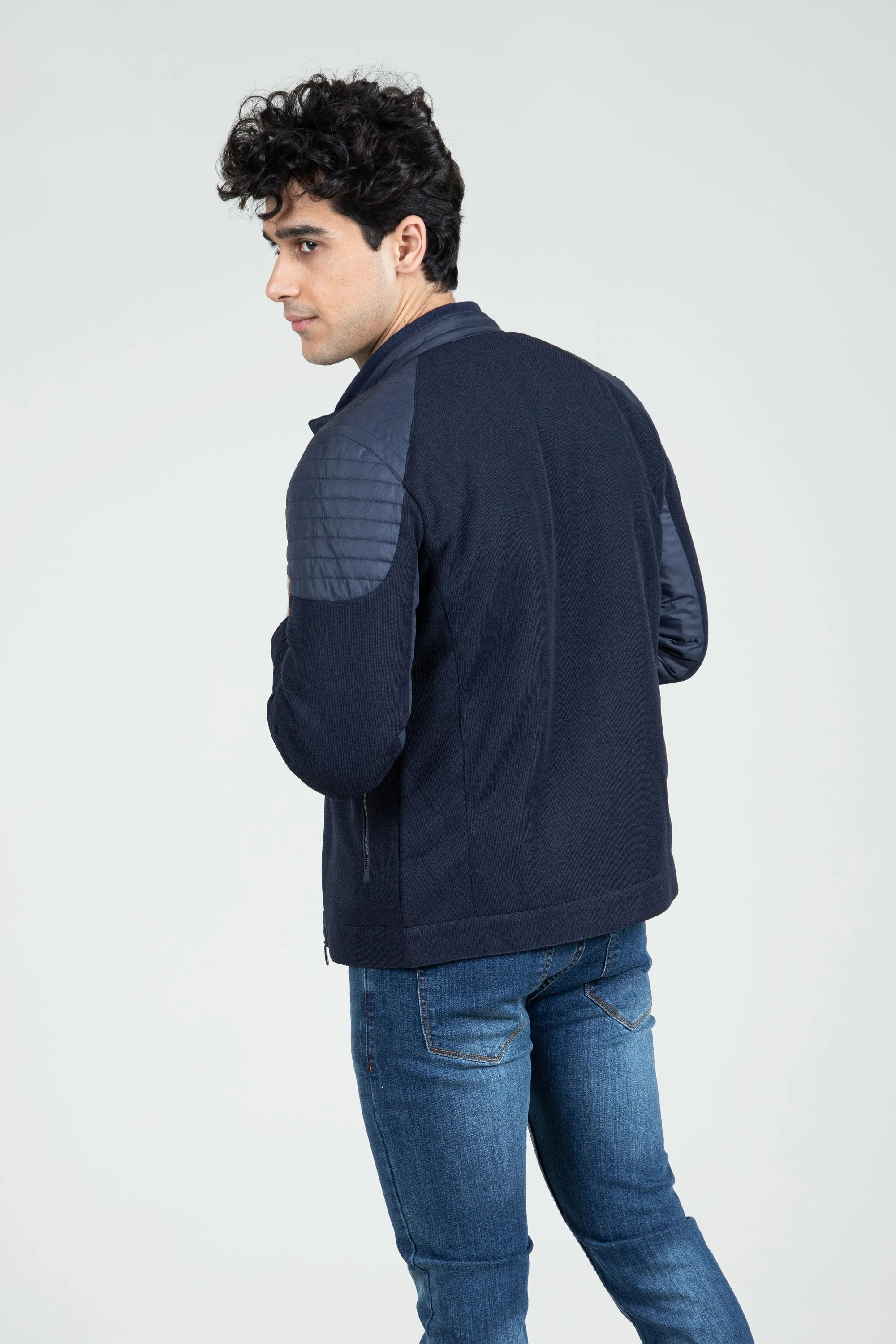 Navy Woven Jacket