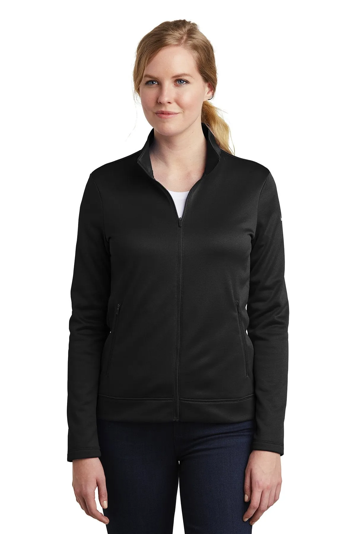 Nike Ladies ThermaFIT FullZip Fleece NKAH6260 Black