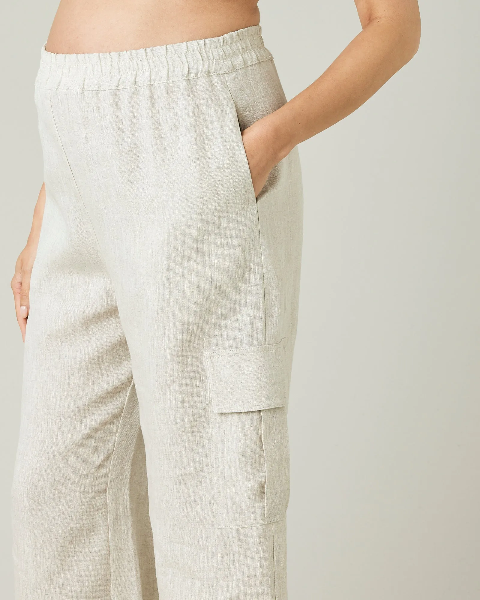 Orla Natural Linen Trousers