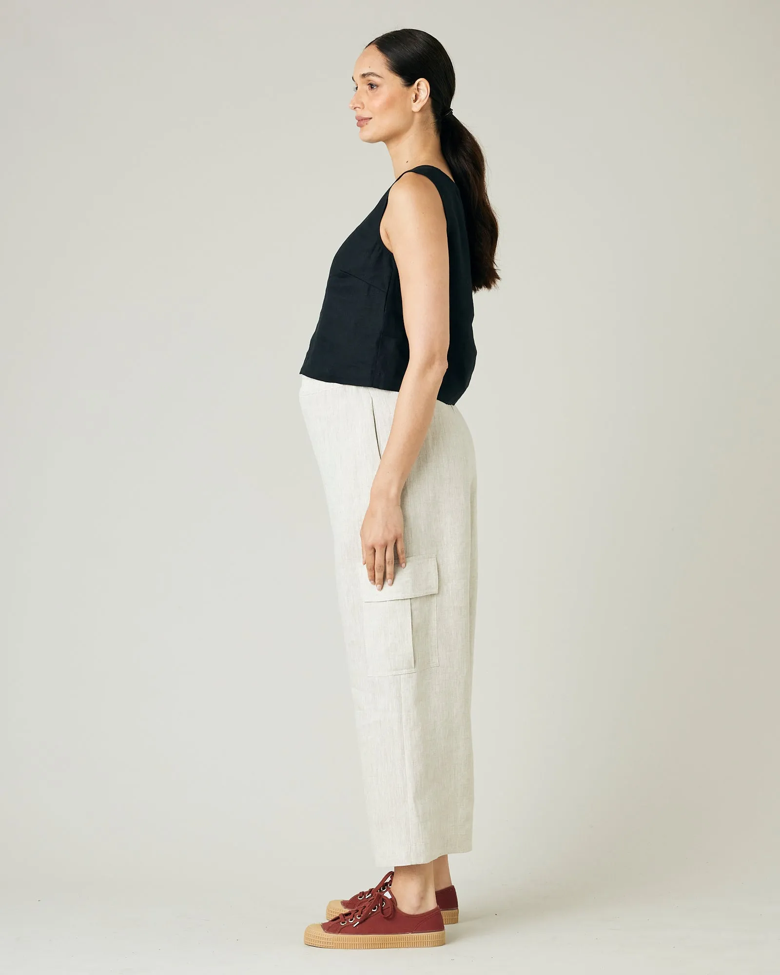 Orla Natural Linen Trousers