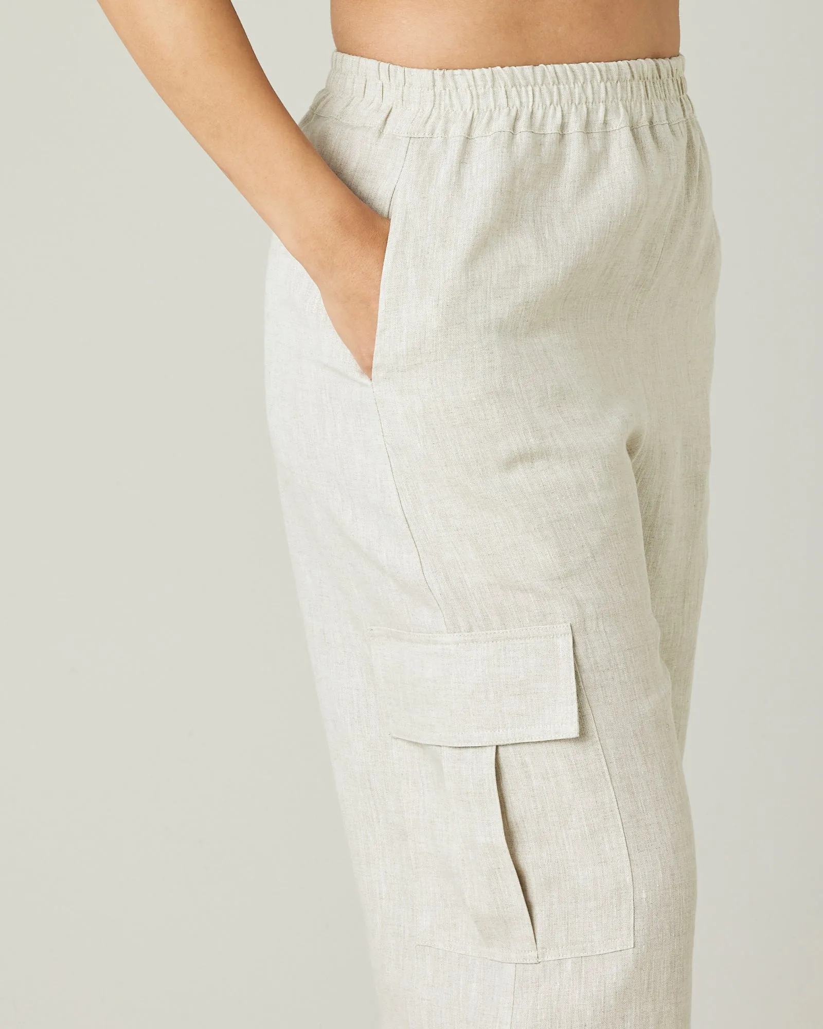 Orla Natural Linen Trousers