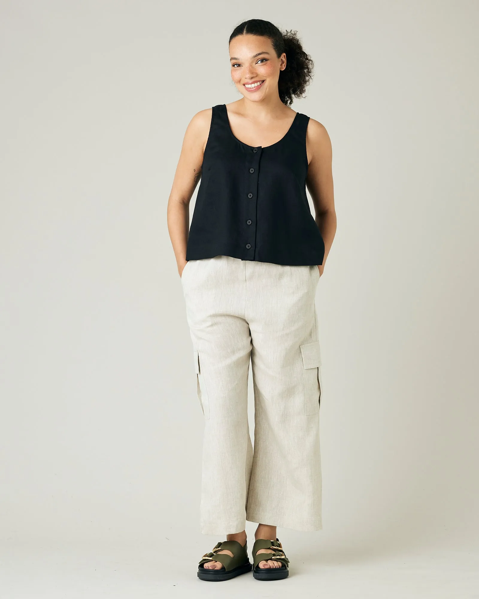 Orla Natural Linen Trousers