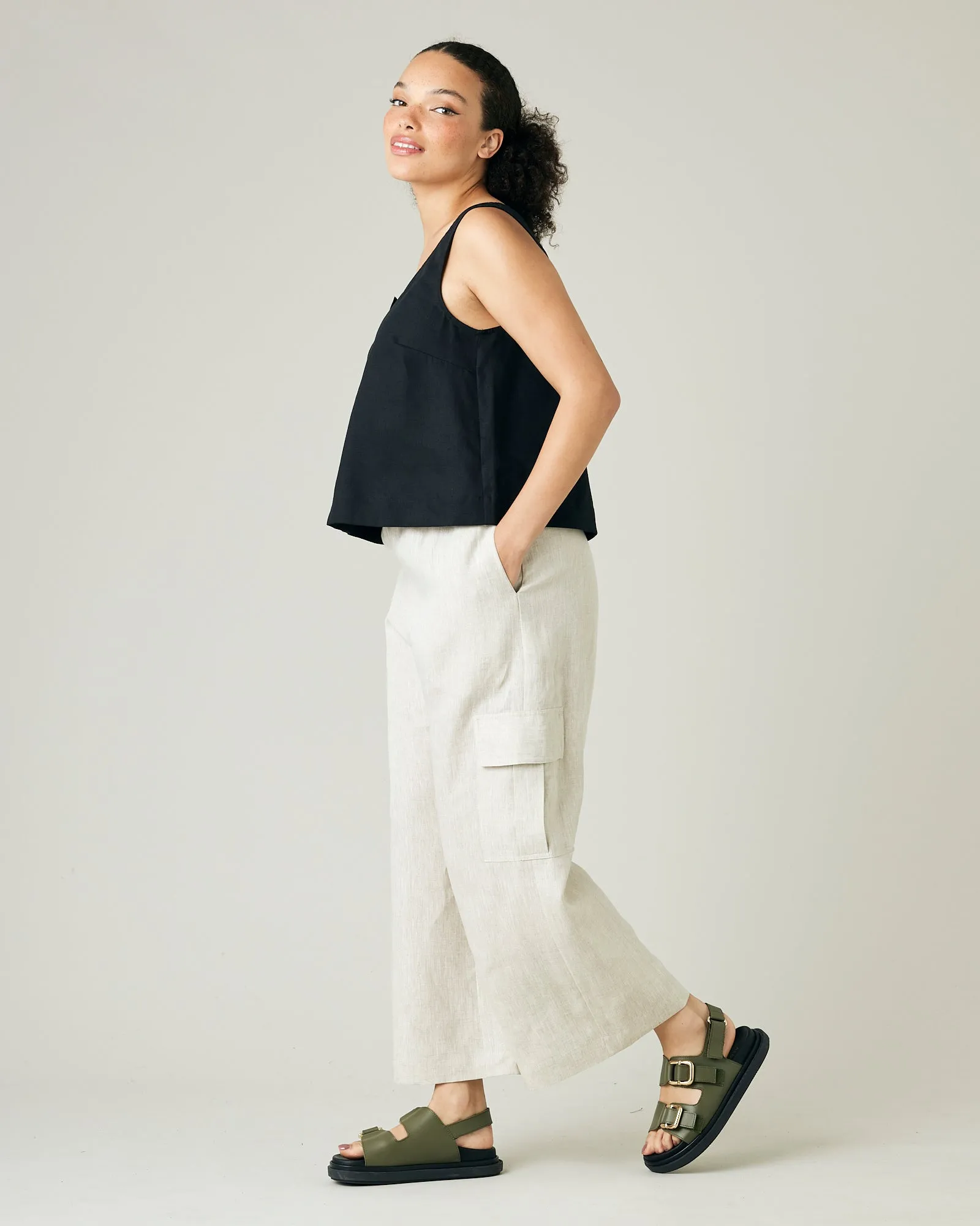 Orla Natural Linen Trousers