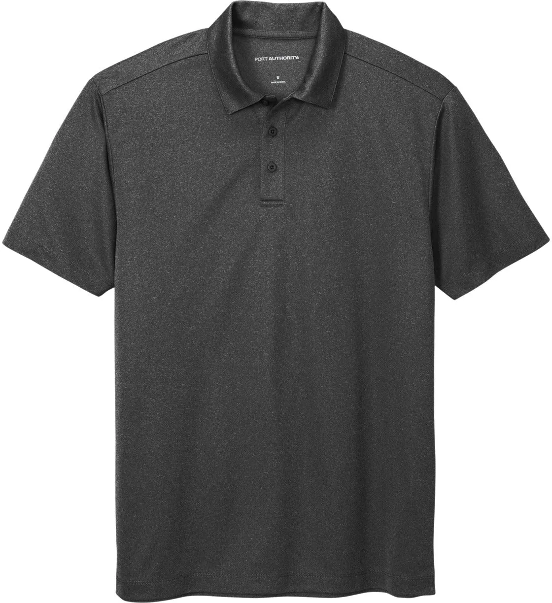 OUTLET-Port AuthorityHeathered Silk TouchPerformance Polo