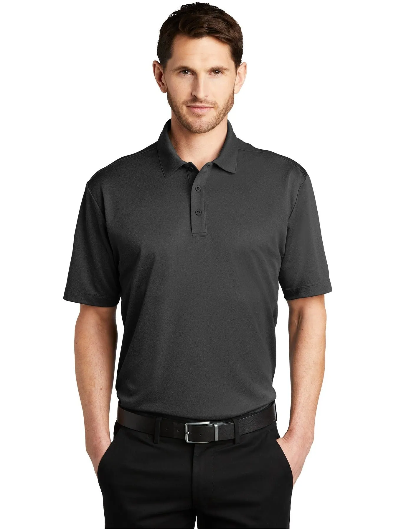 OUTLET-Port AuthorityHeathered Silk TouchPerformance Polo