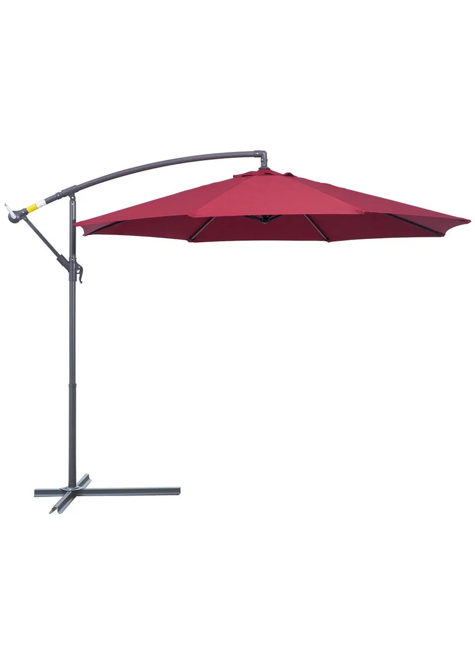 Outsunny Garden Banana Parasol Cantilever Umbrella (3m)