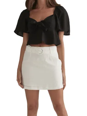 OWNLEY Arie Skirt White