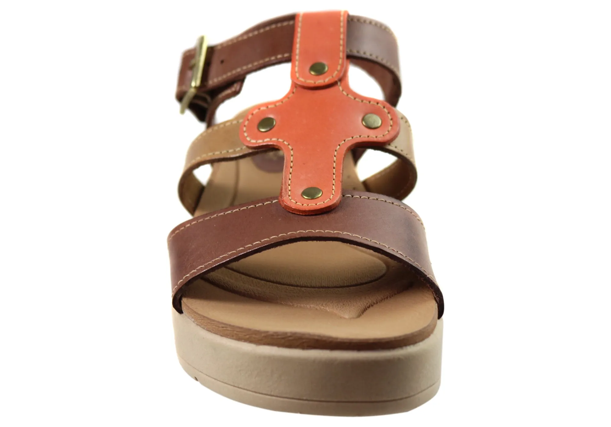 Pegada Atlas Womens Comfortable Leather Sandals Made In Brazil