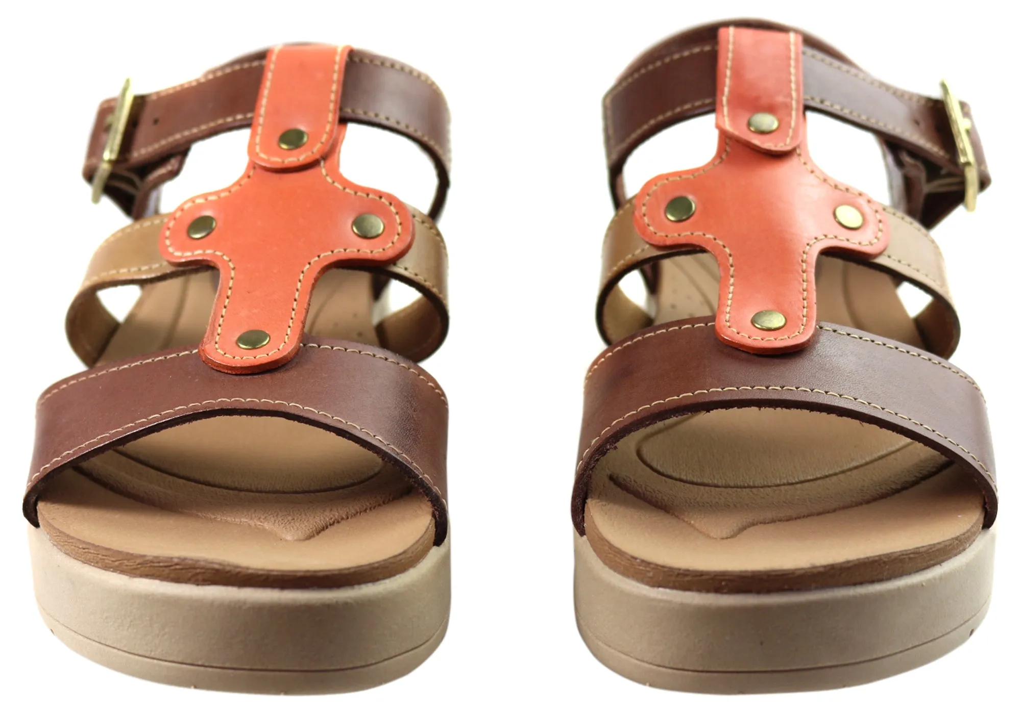 Pegada Atlas Womens Comfortable Leather Sandals Made In Brazil