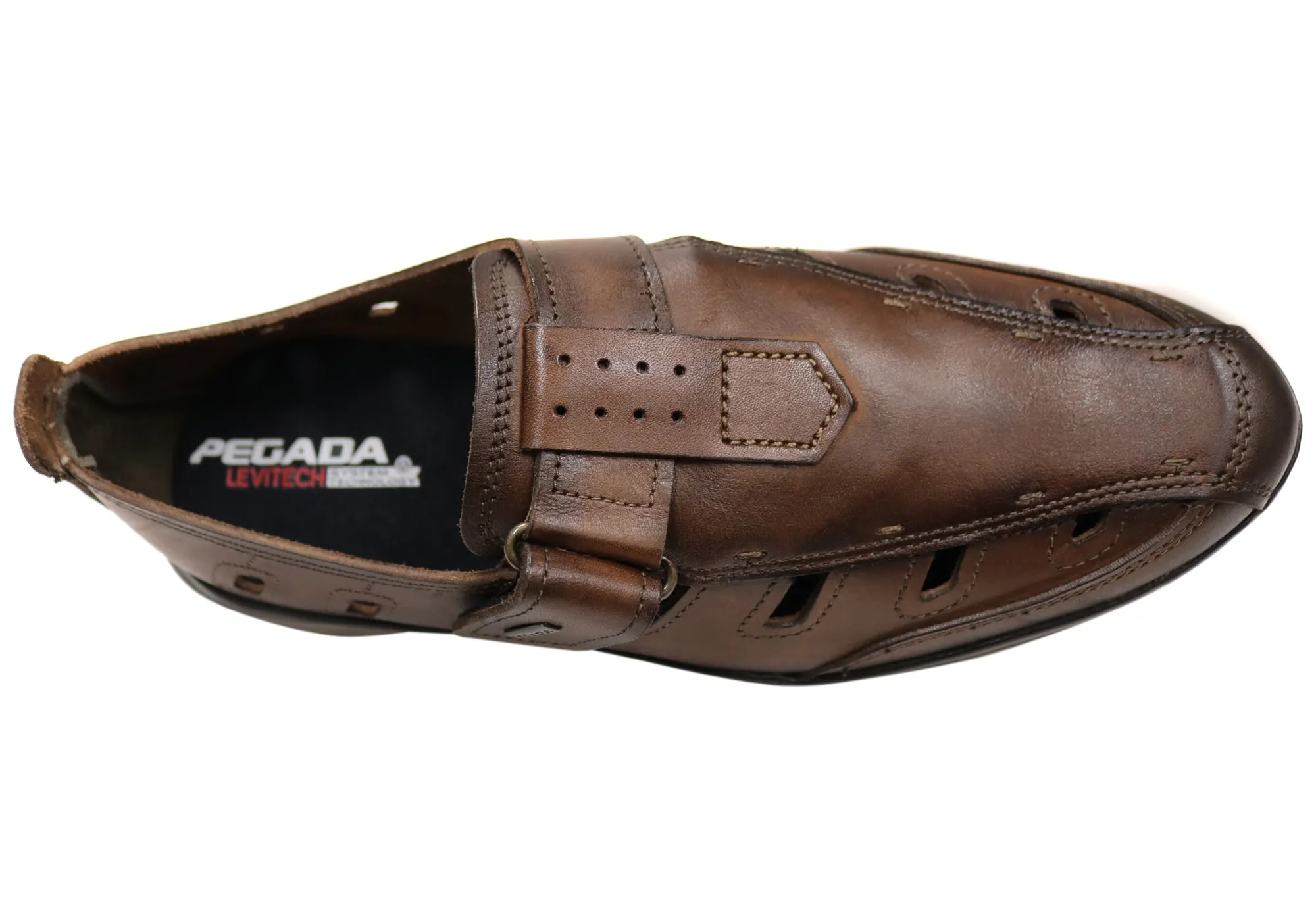 Pegada Ditto Mens Leather Comfortable Shoes Made In Brazil