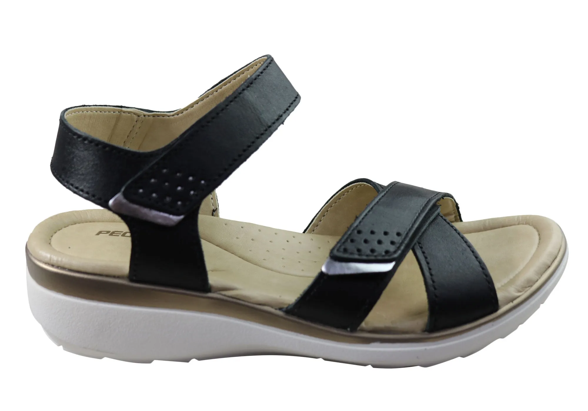 Pegada Kerala Womens Comfortable Leather Sandals Made In Brazil