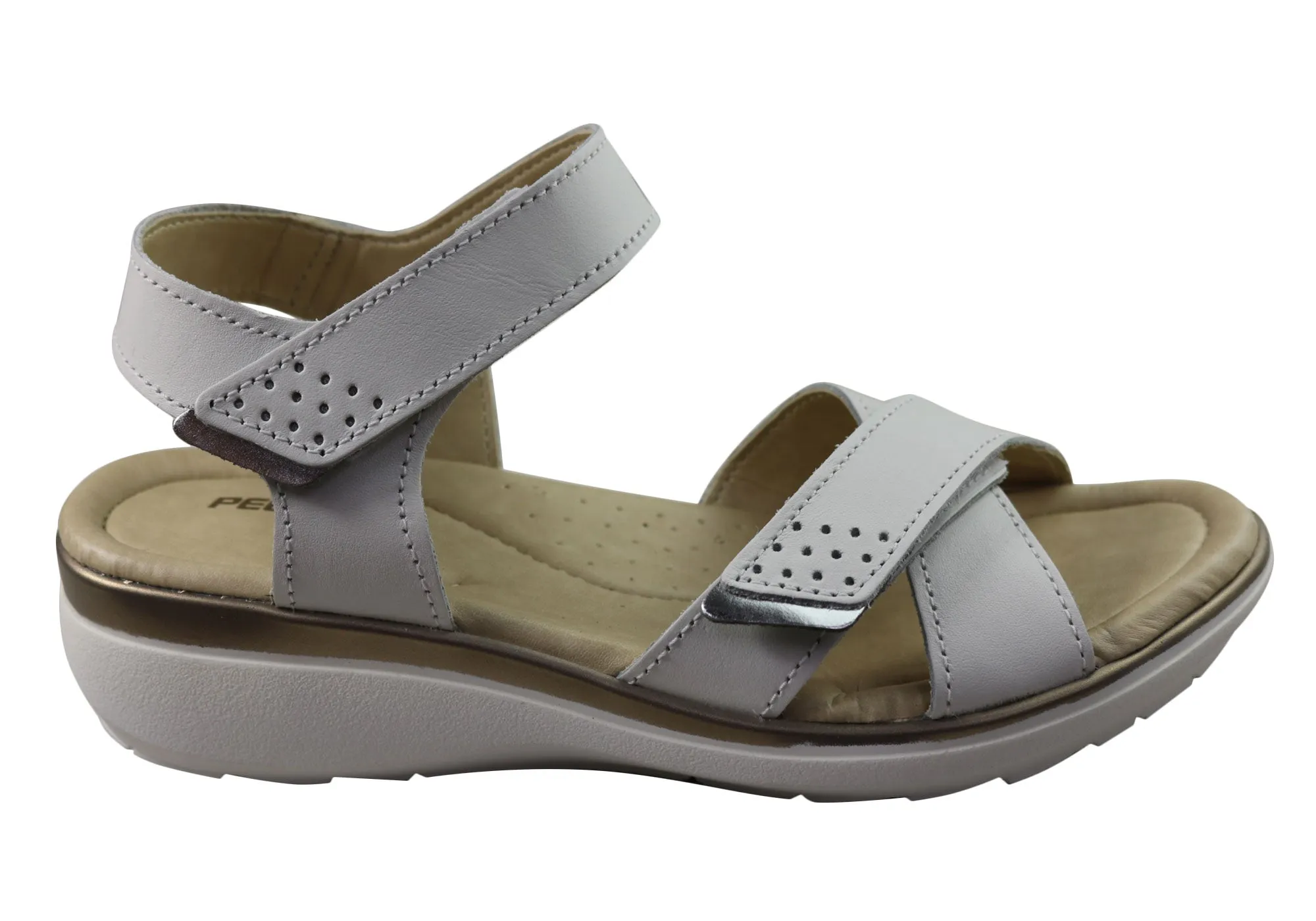 Pegada Kerala Womens Comfortable Leather Sandals Made In Brazil