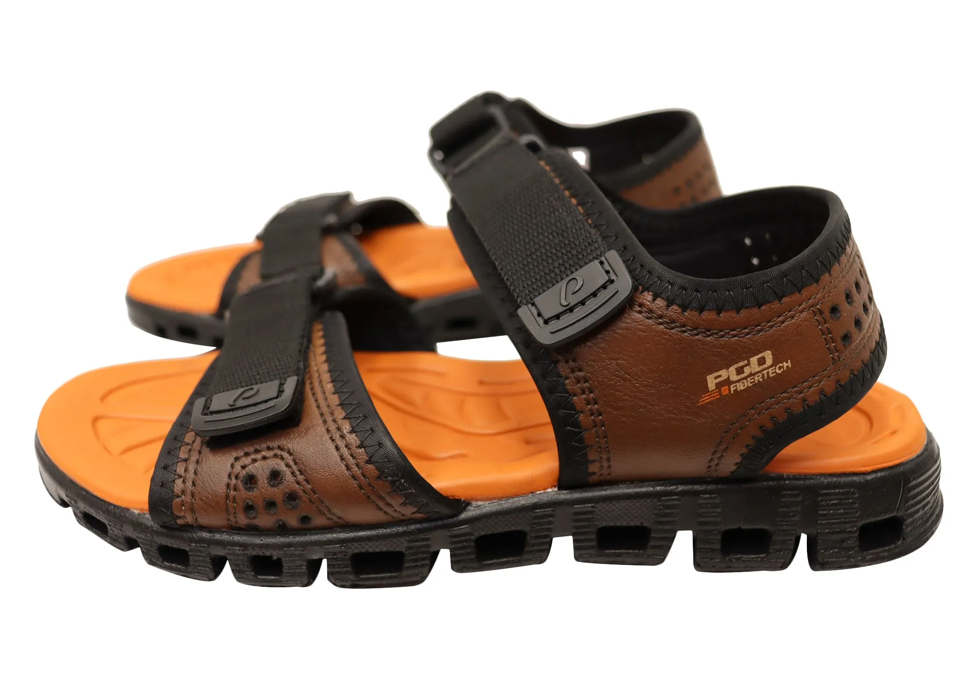 Pegada Saul Mens Comfortable Adjustable Sandals Made In Brazil