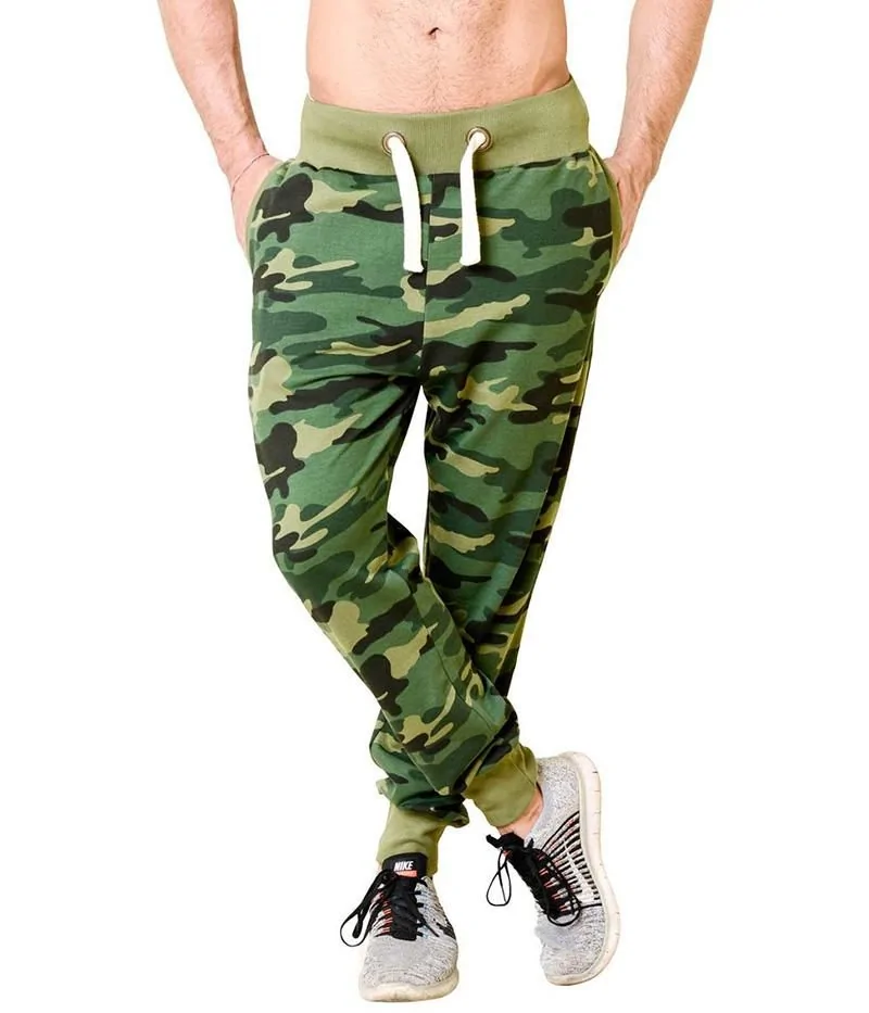 Plain Joggers - Green Camo