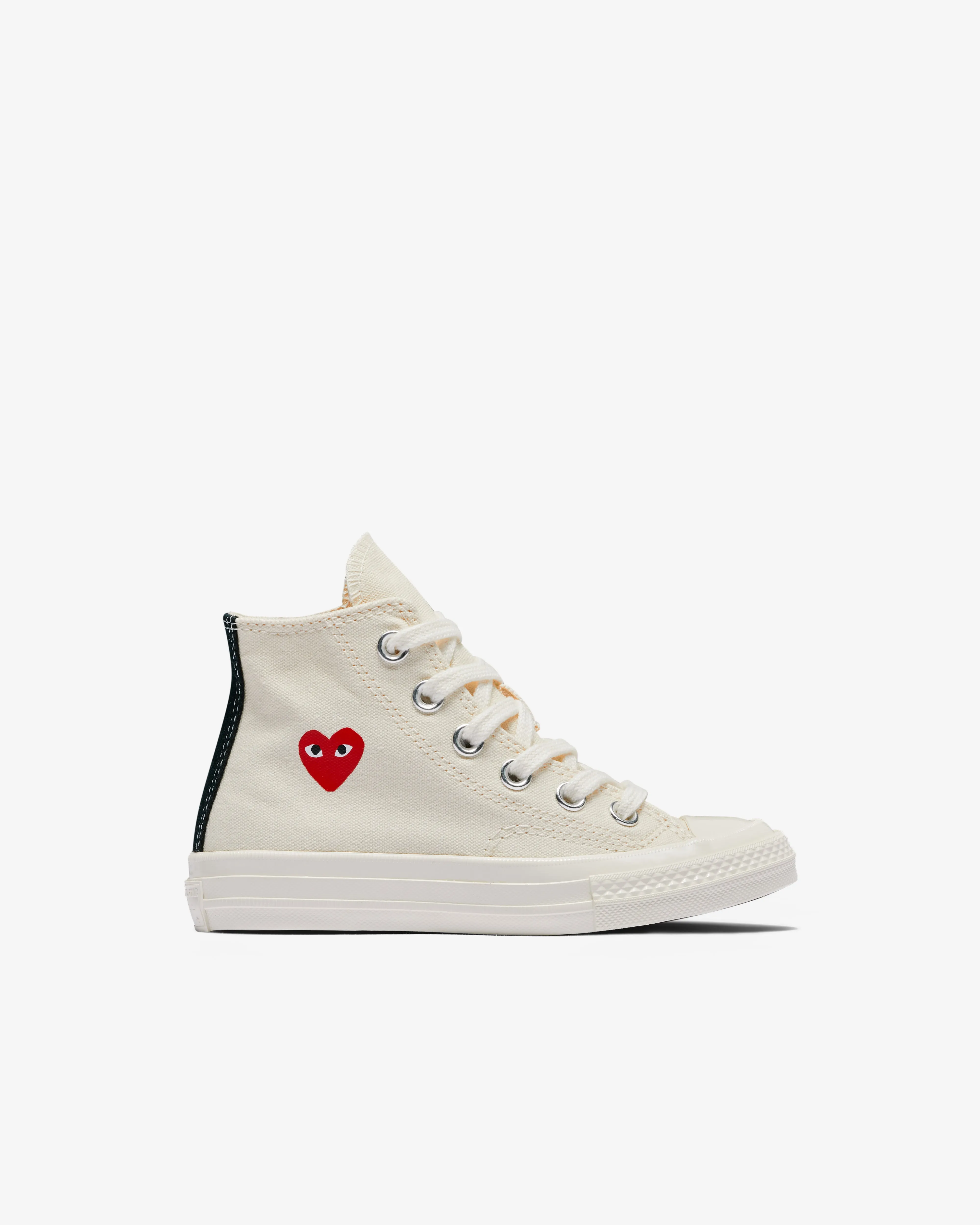 Play Converse Kids' Small Red Heart All Star 70's High Sneakers  Beige