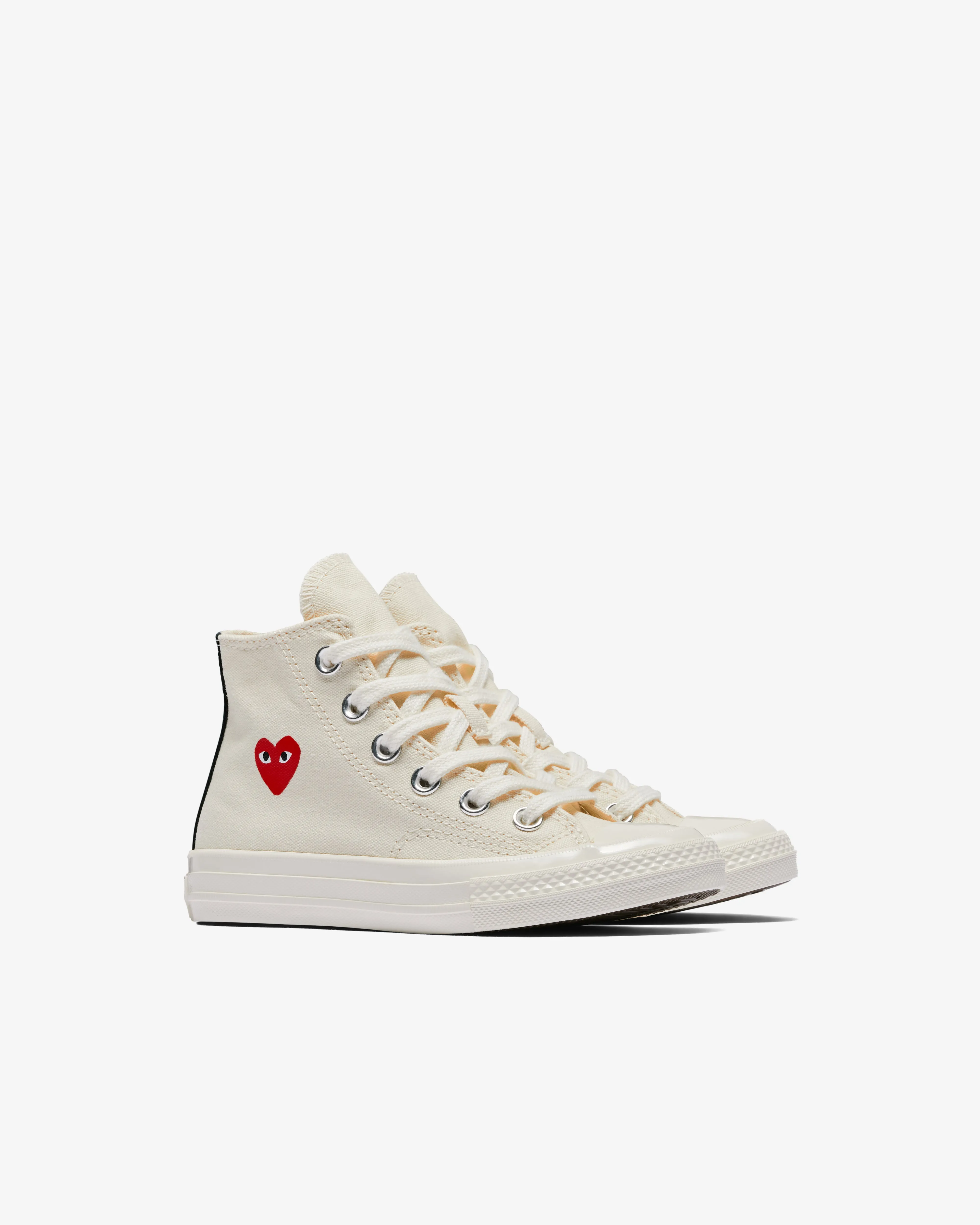 Play Converse Kids' Small Red Heart All Star 70's High Sneakers  Beige