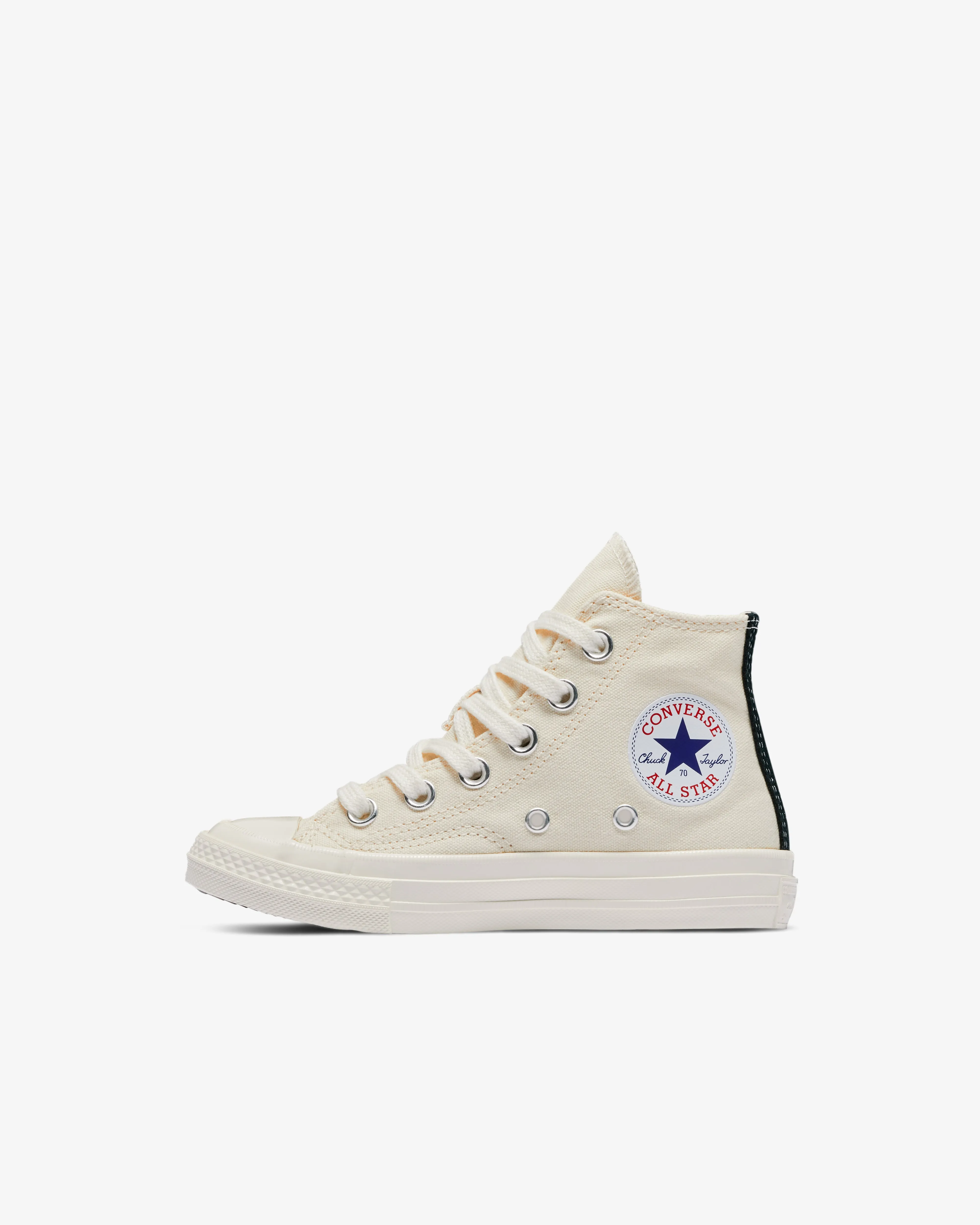 Play Converse Kids' Small Red Heart All Star 70's High Sneakers  Beige