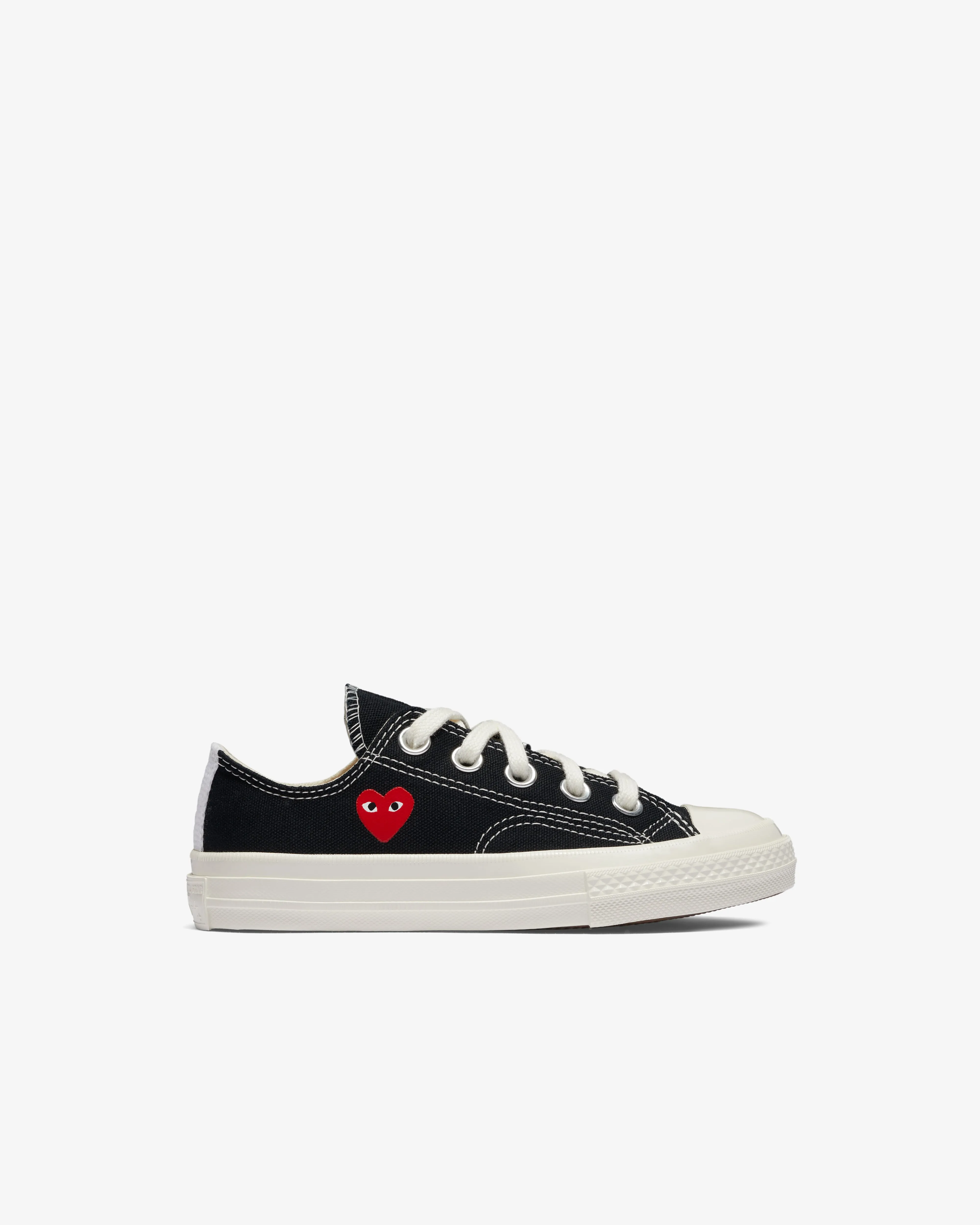 Play Converse Kids' Small Red Heart All Star 70's Low Sneakers  Black