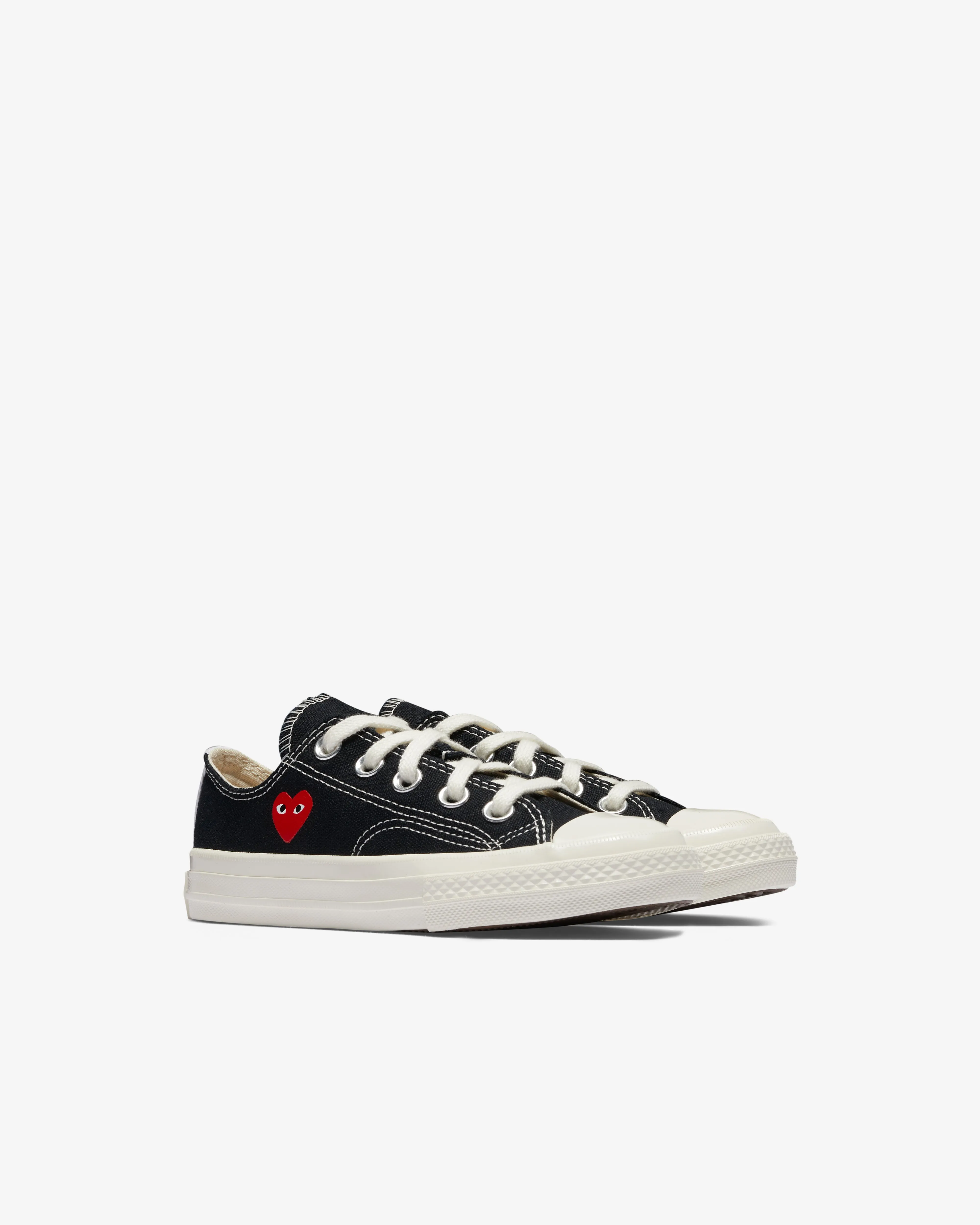 Play Converse Kids' Small Red Heart All Star 70's Low Sneakers  Black