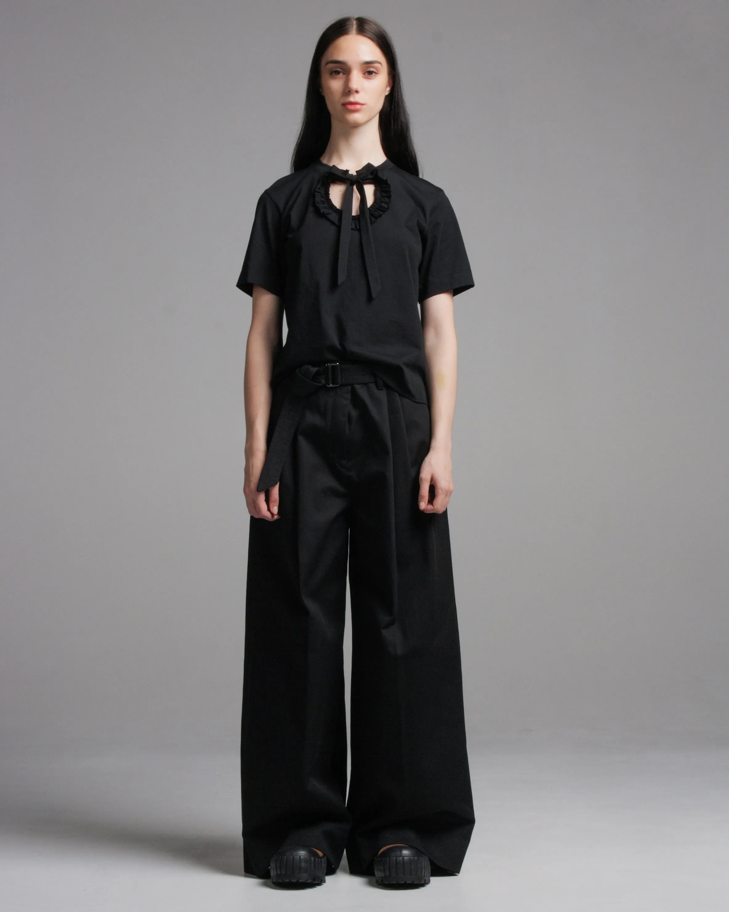 Pliza Wide Pleated Trousers