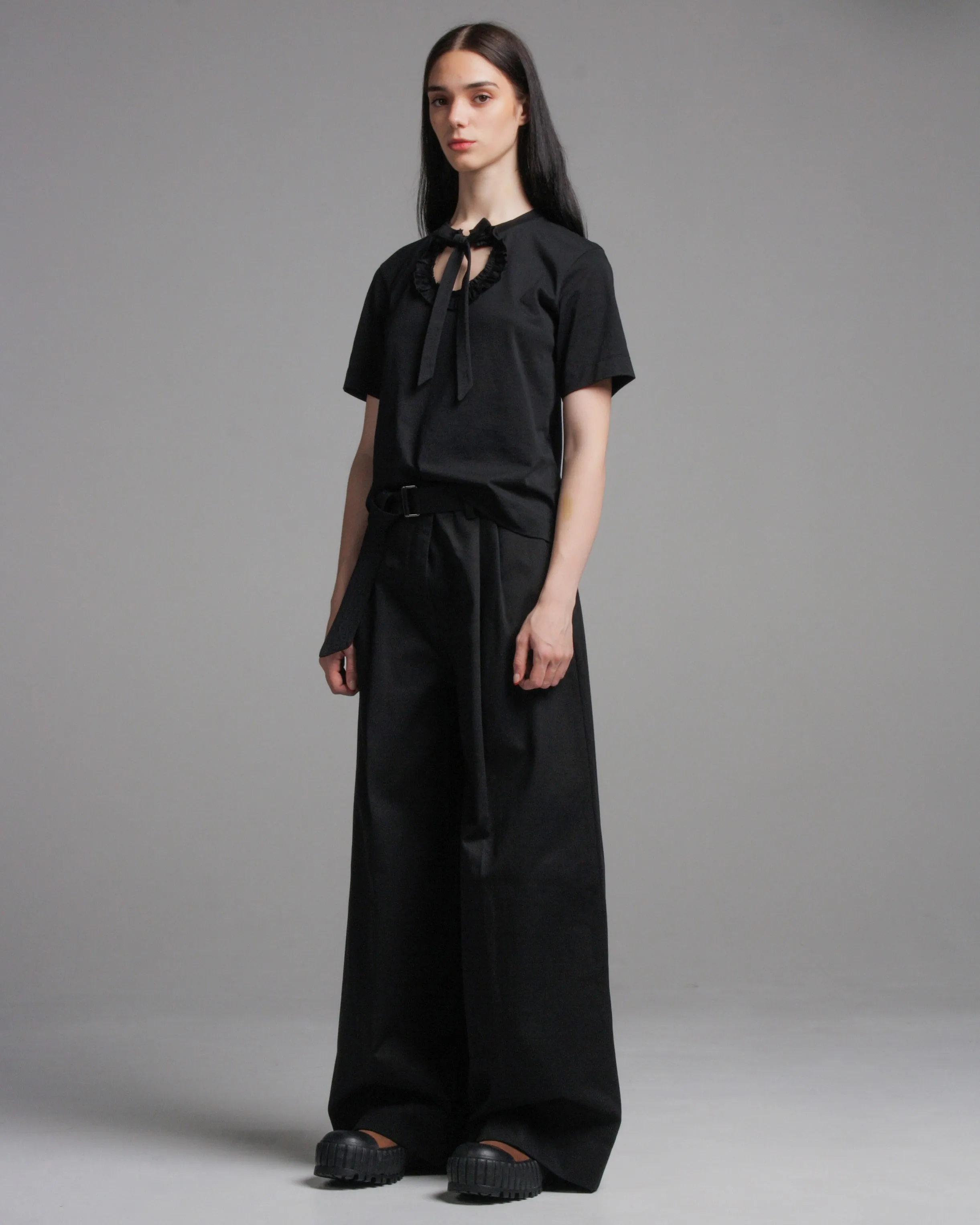 Pliza Wide Pleated Trousers