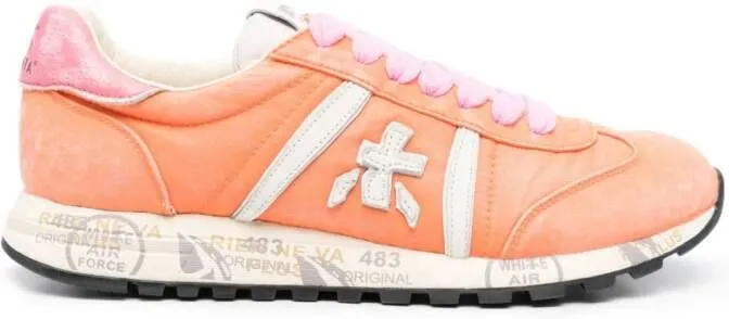 Premiata Lucy panelled sneakers Orange