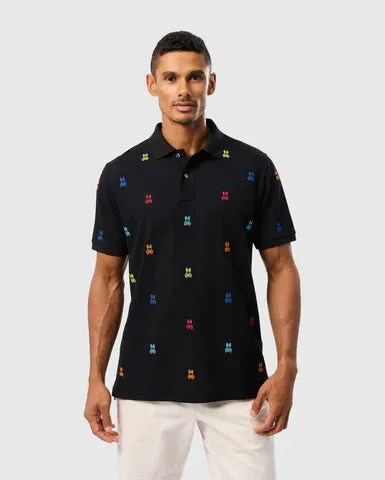 Psycho Bunny Bonham Pique Polo - Black