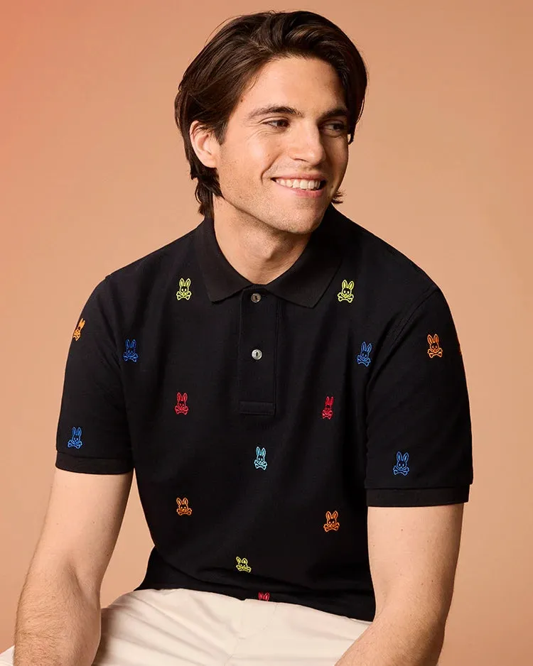 Psycho Bunny Bonham Pique Polo - Black