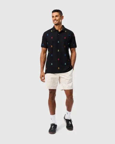 Psycho Bunny Bonham Pique Polo - Black