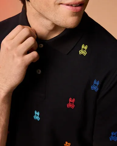 Psycho Bunny Bonham Pique Polo - Black