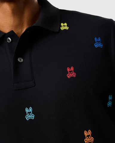 Psycho Bunny Bonham Pique Polo - Black