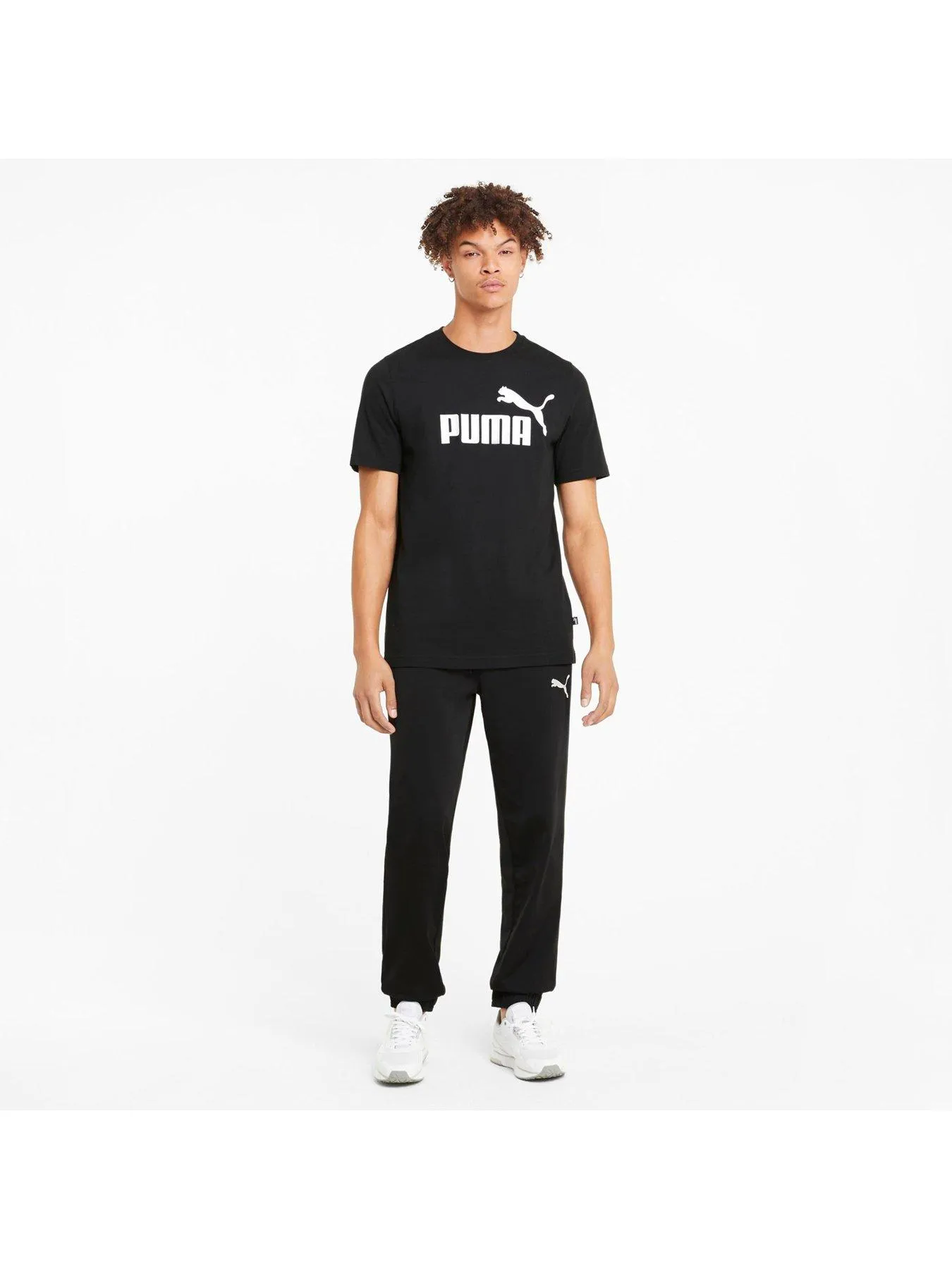 Puma Ess Big Logo Tee - Black