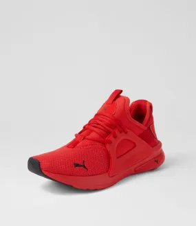 PUMA Softride Enzo E B R High Risk Red Mesh Sneakers