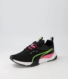 PUMA Zora In Motion W Black Lime Pink Sneakers