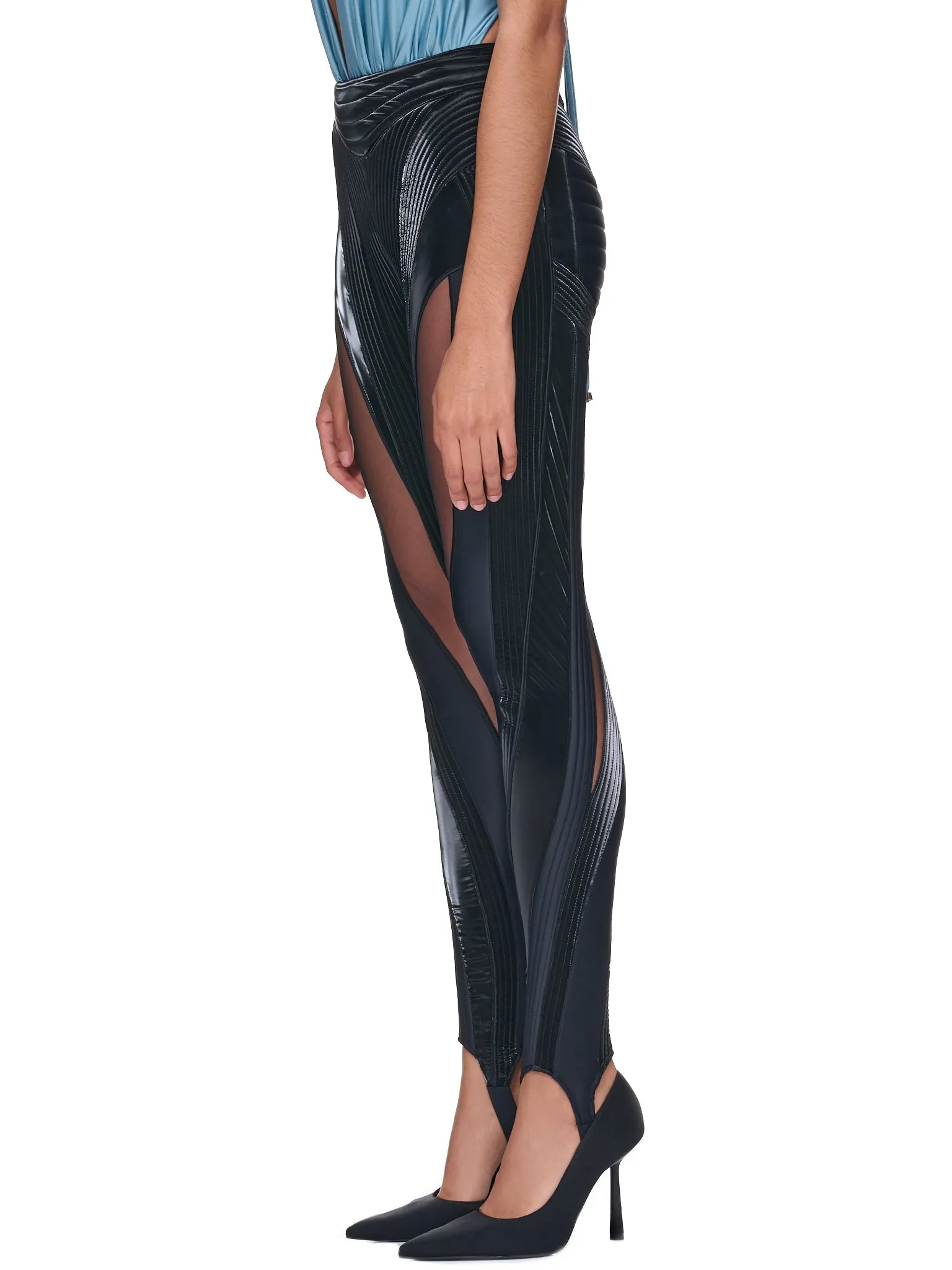 Quilted Illusion Leggings (1PA0385842-B1999-BLACK-BIMATER)