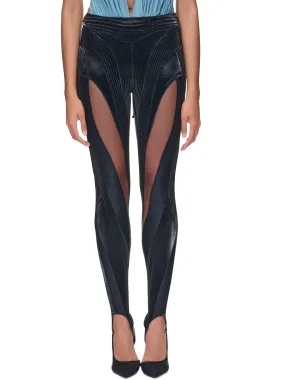 Quilted Illusion Leggings (1PA0385842-B1999-BLACK-BIMATER)