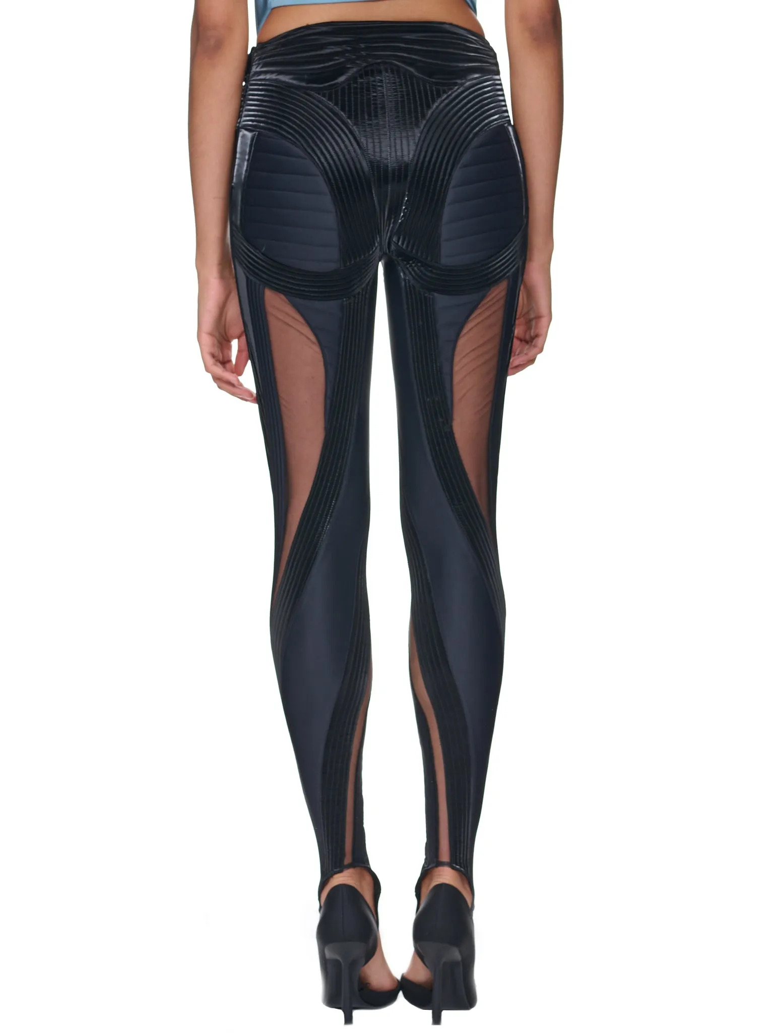 Quilted Illusion Leggings (1PA0385842-B1999-BLACK-BIMATER)