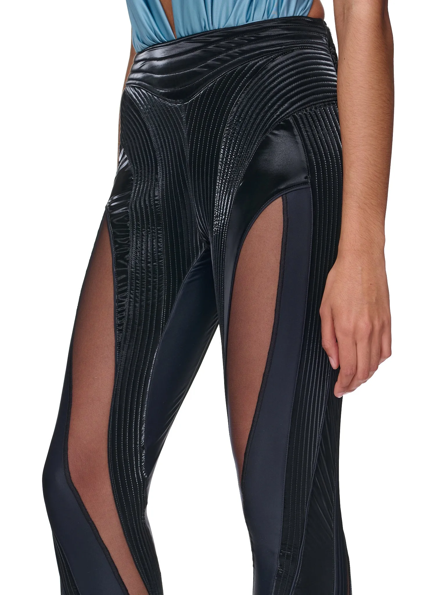 Quilted Illusion Leggings (1PA0385842-B1999-BLACK-BIMATER)