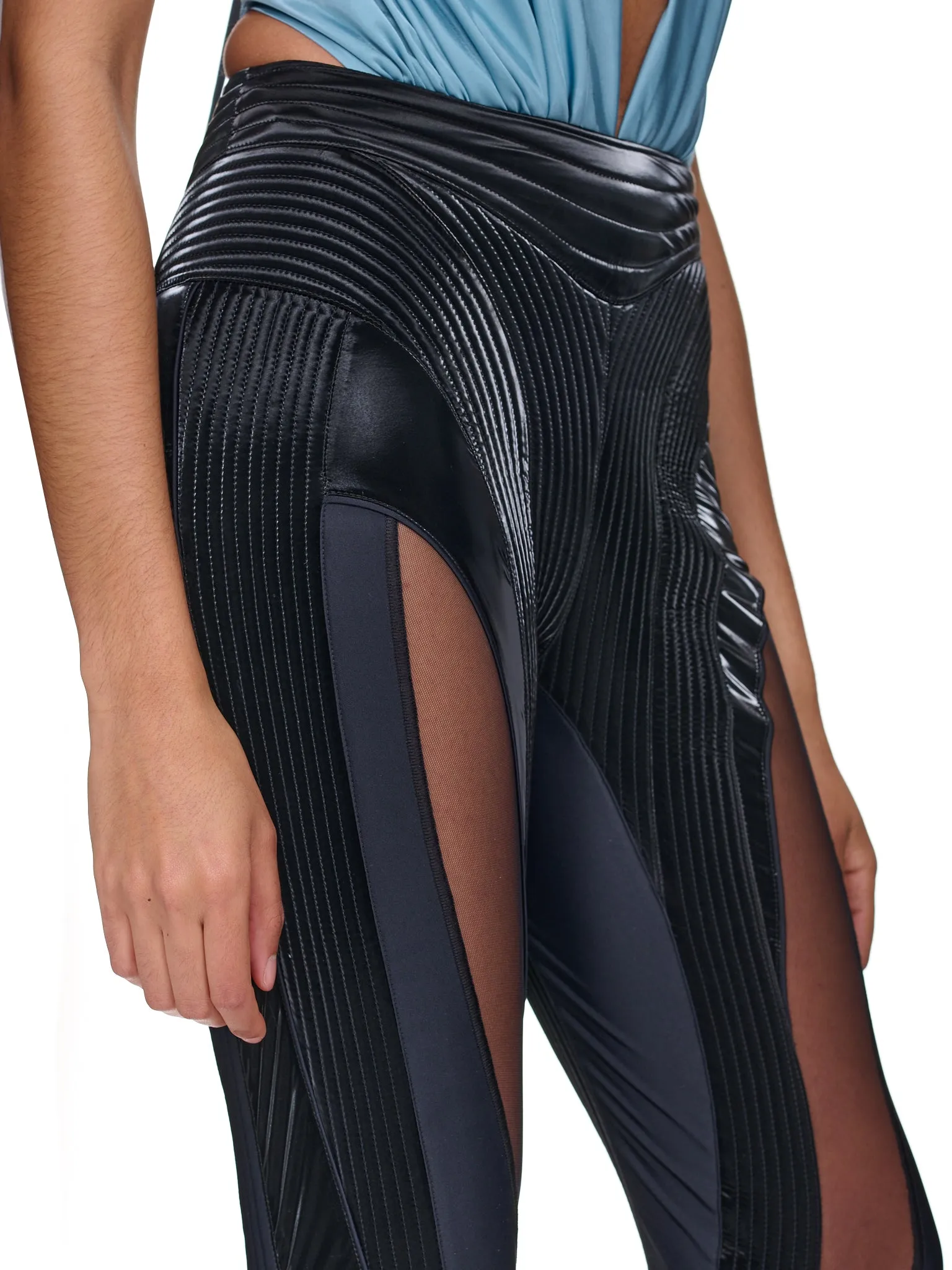 Quilted Illusion Leggings (1PA0385842-B1999-BLACK-BIMATER)