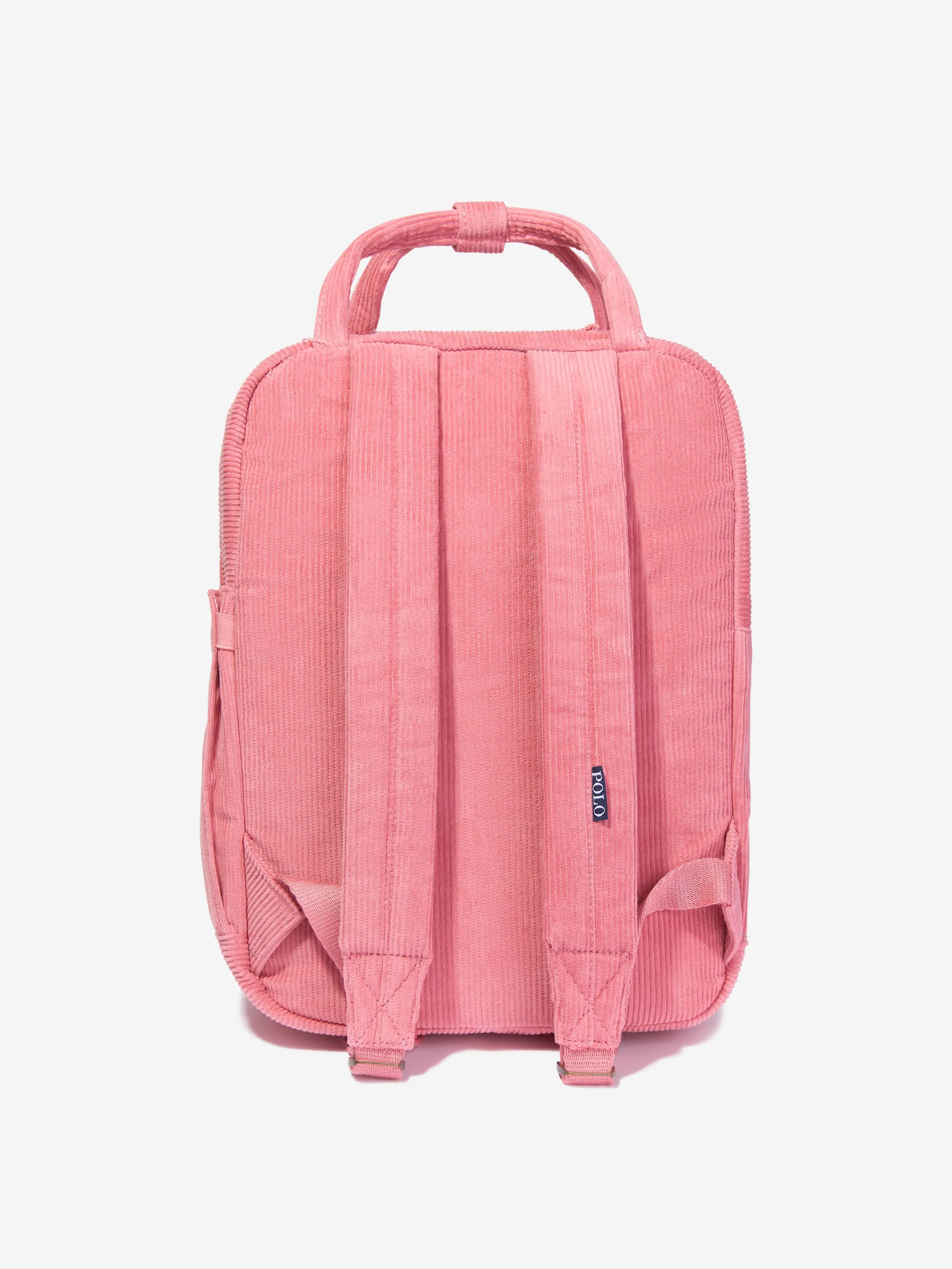 Ralph Lauren Girls Corduroy Backpack in Pink (38.1cm)