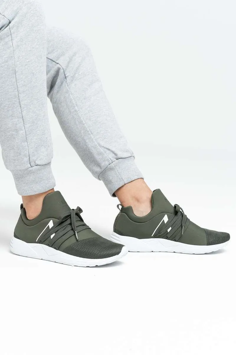 Raven Mesh PET S-E15 |Dark Army White |Sneakers fra Arkk