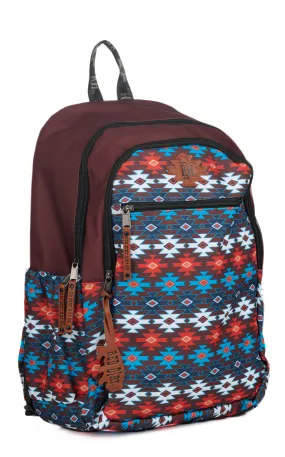 Red Dirt Hat Co. Chocolate & Colorful Aztec Backpack