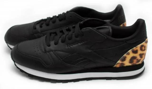 Reebok Classic Leather Beast Black/White/Red V59397 Sz 9...