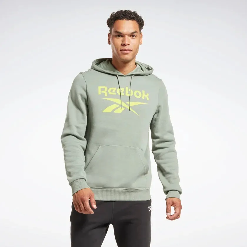 Reebok Identity Fleece Stacked Logo Pullover Hoodie Harmony Green