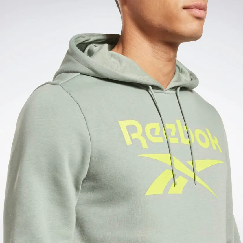 Reebok Identity Fleece Stacked Logo Pullover Hoodie Harmony Green