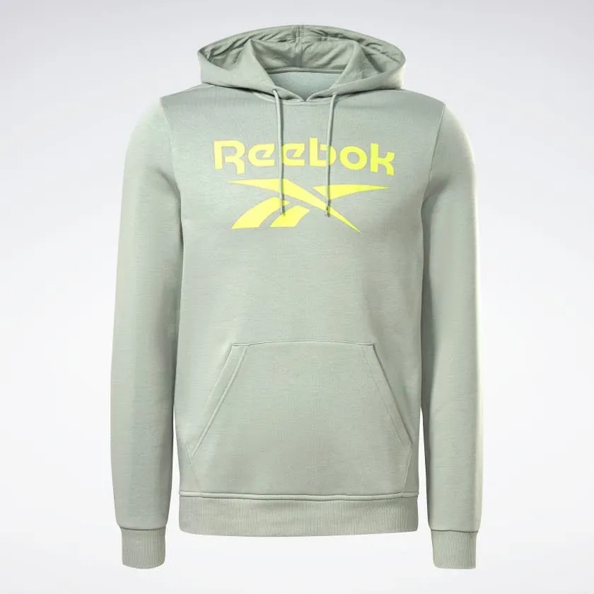 Reebok Identity Fleece Stacked Logo Pullover Hoodie Harmony Green