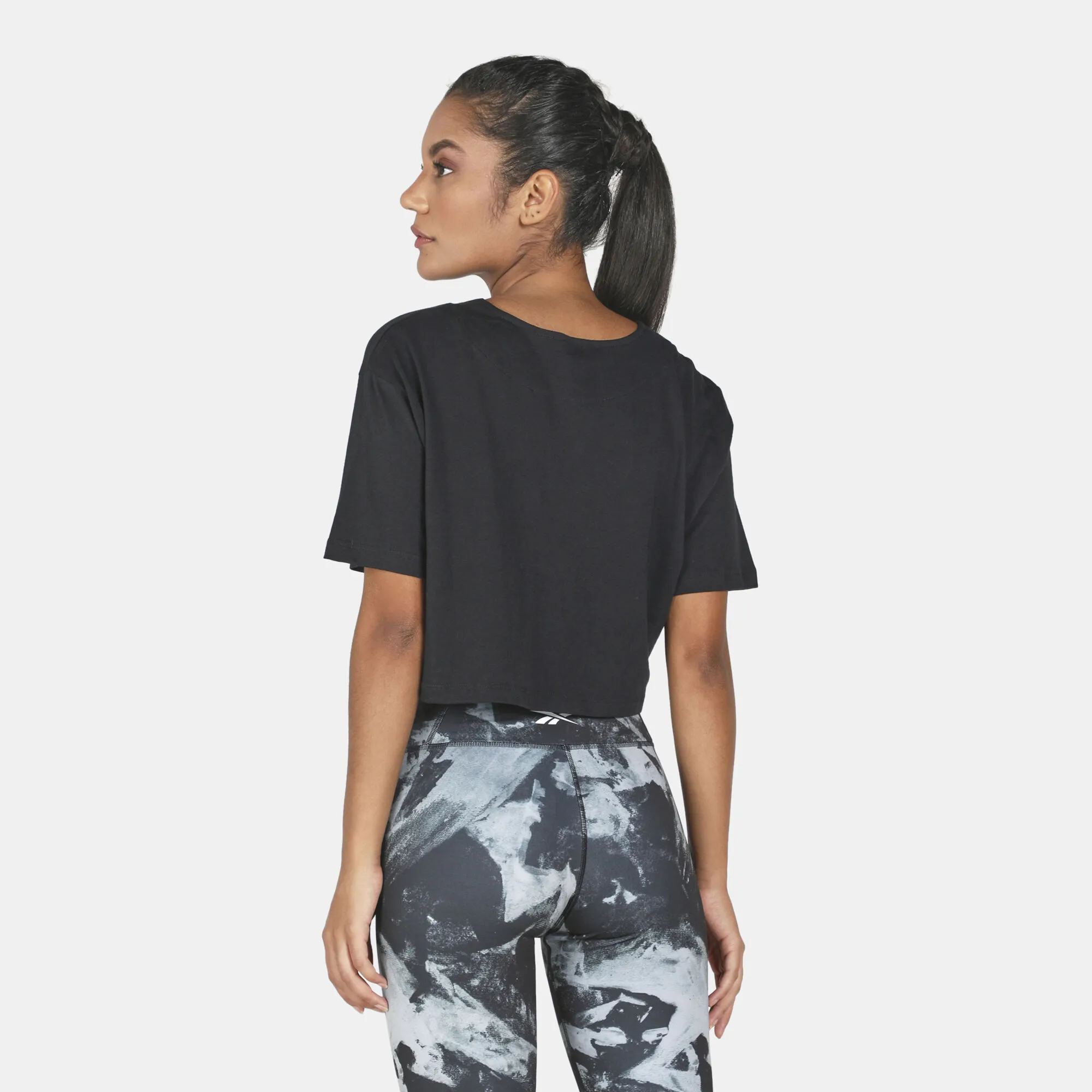 Reebok Women's Meet You There Cropped T-Shirt