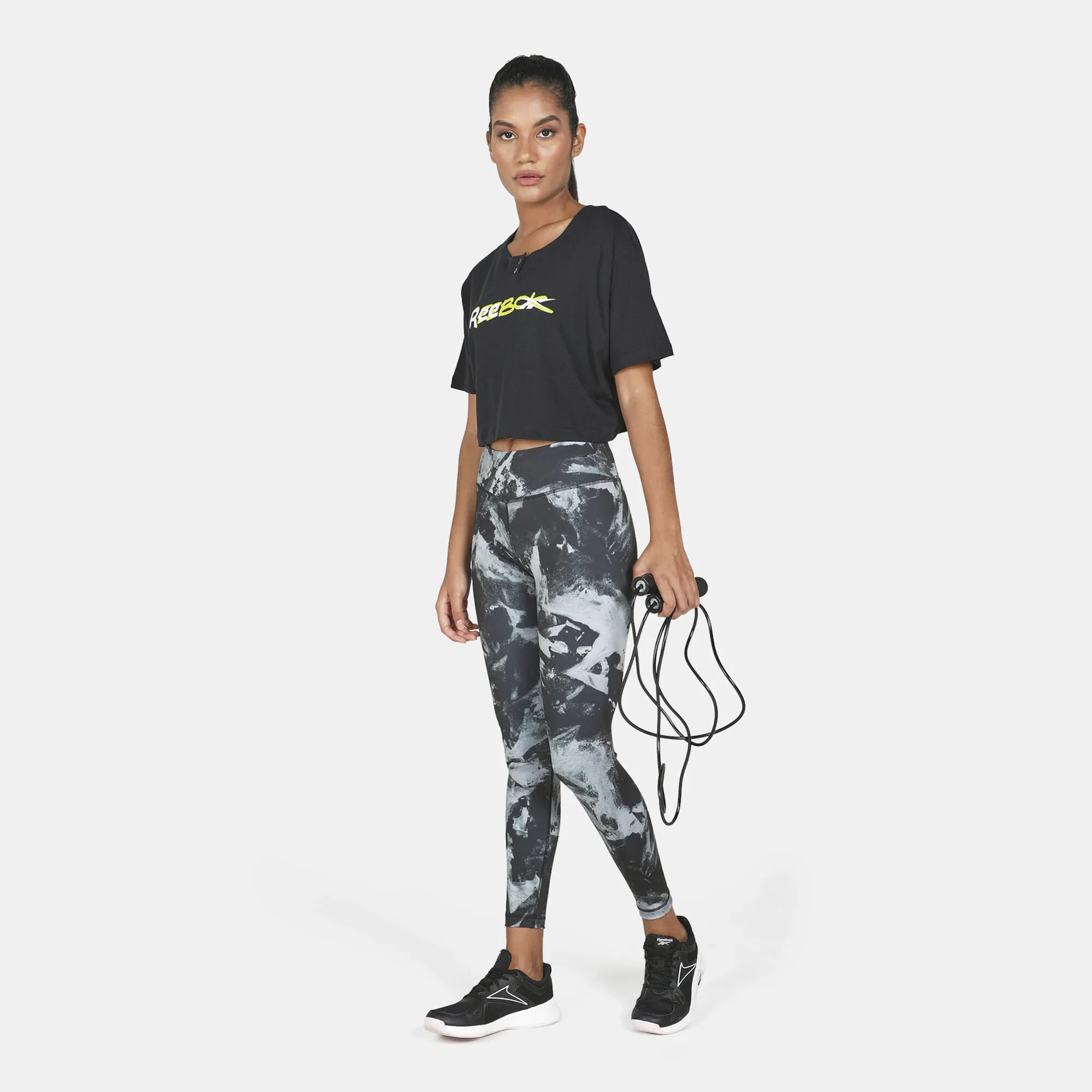 Reebok Women's Meet You There Cropped T-Shirt